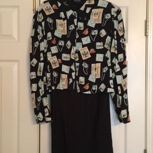 Liz Claiborne jumpsuit w/ blouse